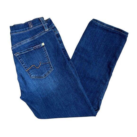 7 For All Mankind Blue Denim Jeans Size 24 - Picture 6 of 9